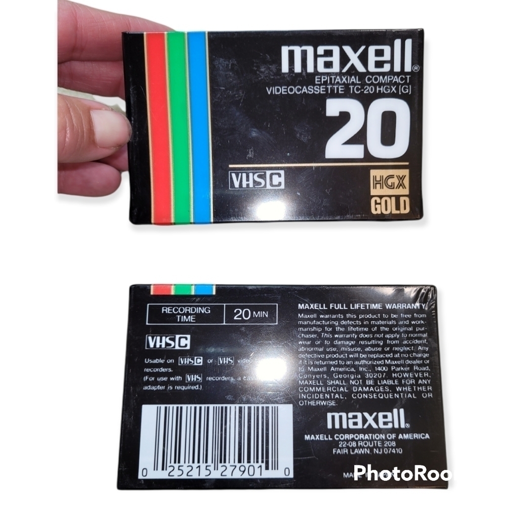 Maxwell VHS C TC-20 HGC (G) NEW tapes